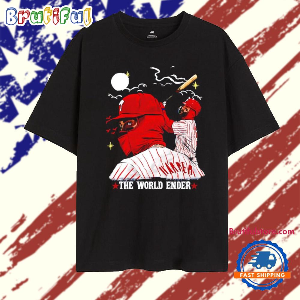 Bryce Harper The World Ender Philadelphia Phillies T Shirt