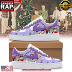 BTS Purple Christmas Holiday Special Air Force 1 Running Sneakers Shoes