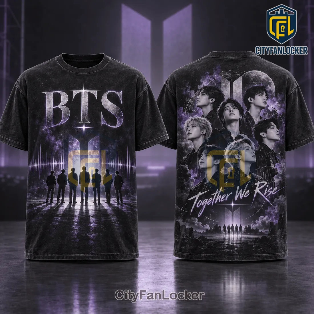 BTS Together We Rise Acid Wash T-Shirt