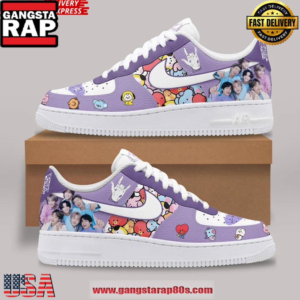 BTS x ARMY Limited Edition Air Force 1 Sneakers Shoes