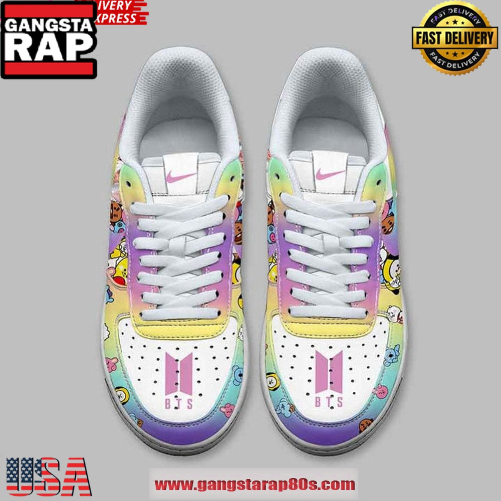 BTS x Dynamite Edition Air Force 1 Sneakers Shoes