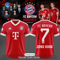 BTS x FC Bayern Munich Jung Kook Signature Soccer Jersey