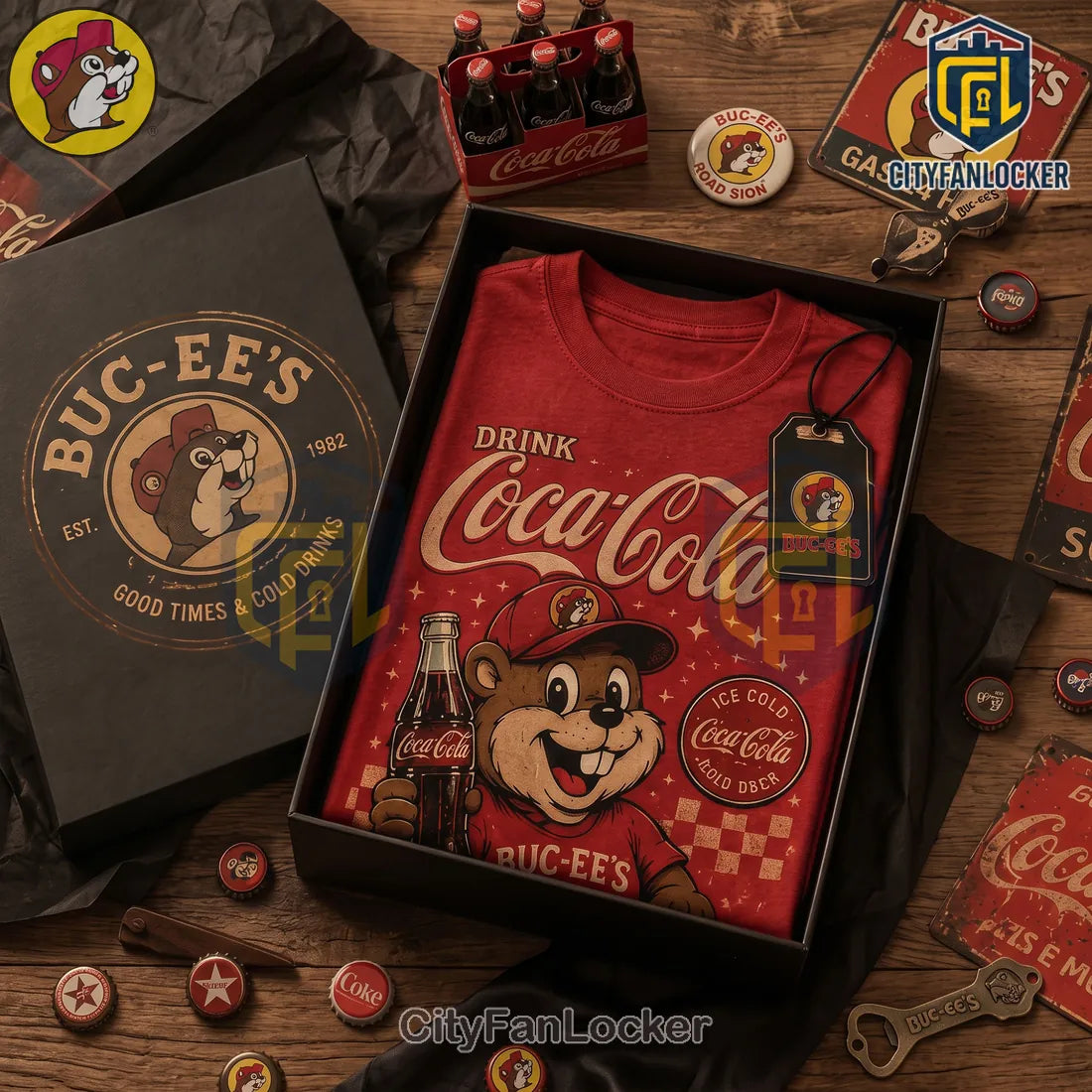 Buc-ee’s x Coca-Cola Vintage Red T-Shirt