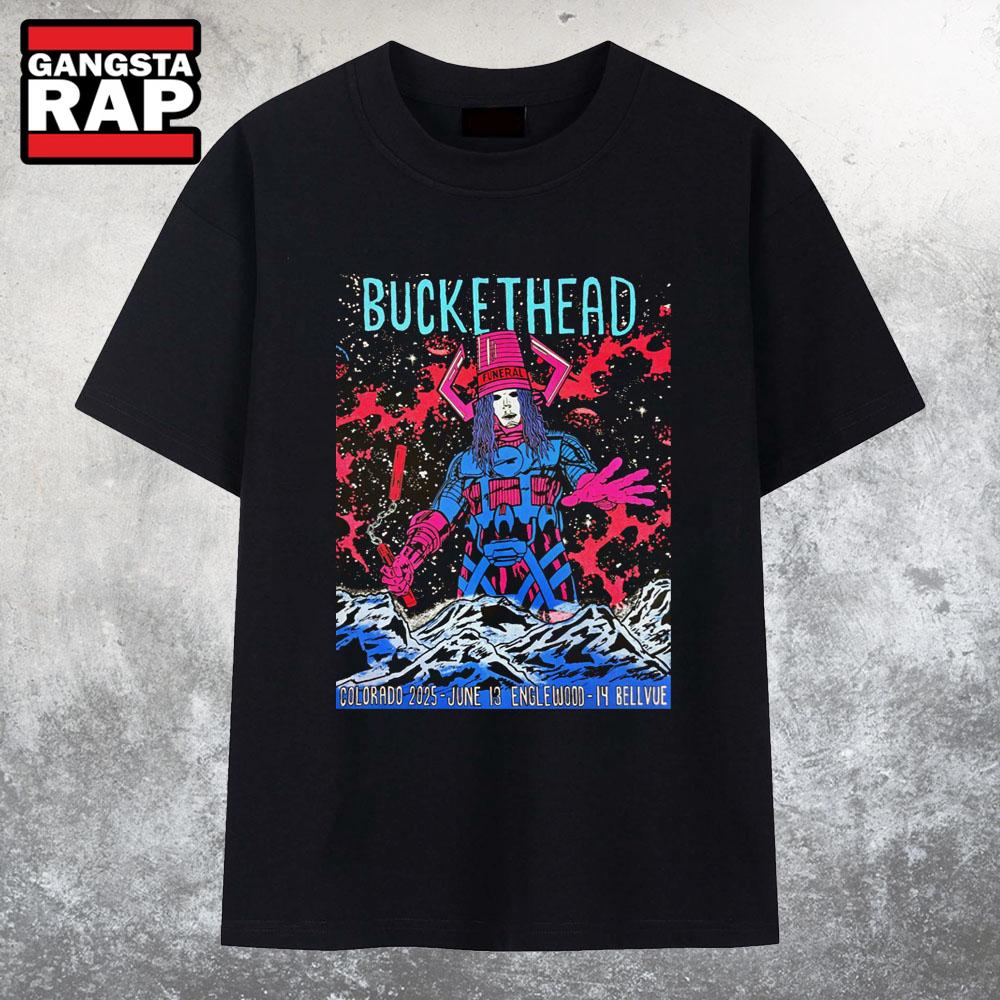 Buckethead Gothic Theatre in Englewood CO Jun 13 2025 T Shirt