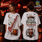 Budweiser King of Frights Skeleton Beer T-Shirt