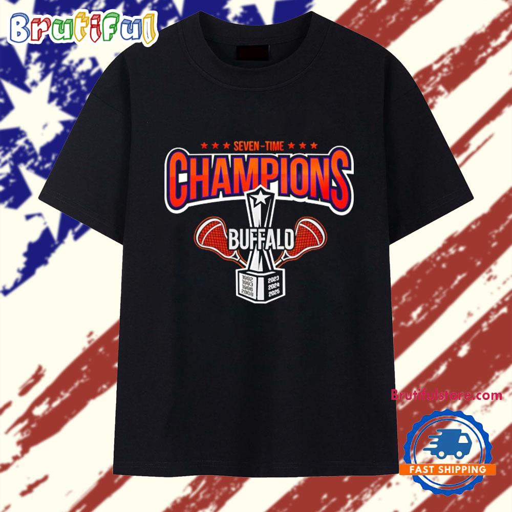 Buffalo Bandits Lacrosse Seven-Time Champions 2025 T Shirt