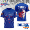 Buffalo Bills 2026 NFL Army Nurse Corps 125th Anniversary 3D Shirt