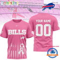 Buffalo Bills 2026 NFL Breast Cancer Awareness Custom 3D Shirt