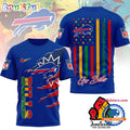 Buffalo Bills 2026 NFL Juneteenth Freedom Limited Edition 3D Shirt