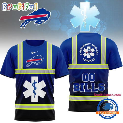 Buffalo Bills 2026 NFL National EMT & Paramedic Day Special New 3D Shirt