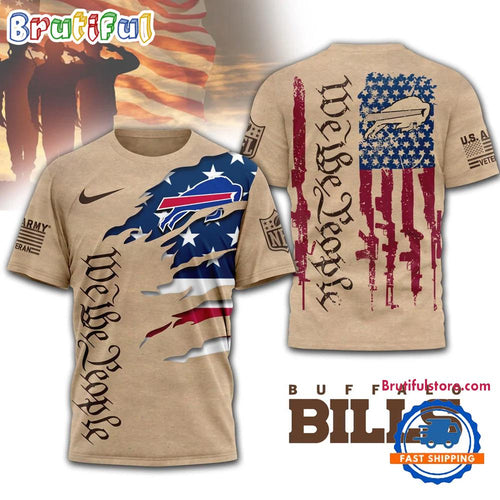 Buffalo Bills 2026 NFL Veteran We The People 3D Shirt