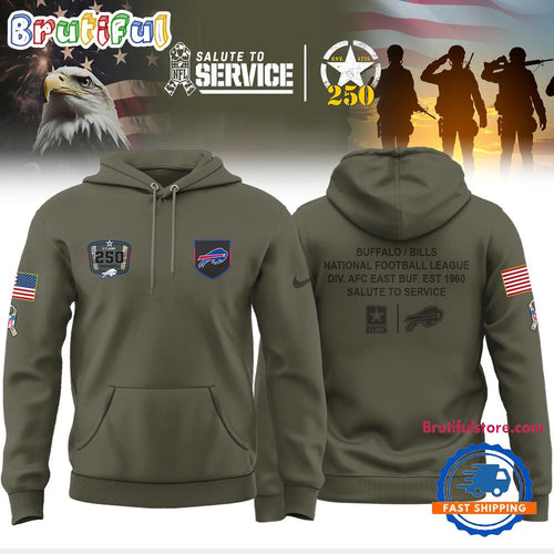 Buffalo Bills 2026 NFL x U.S Army 250th Birthday Special Hoodie Shirt
