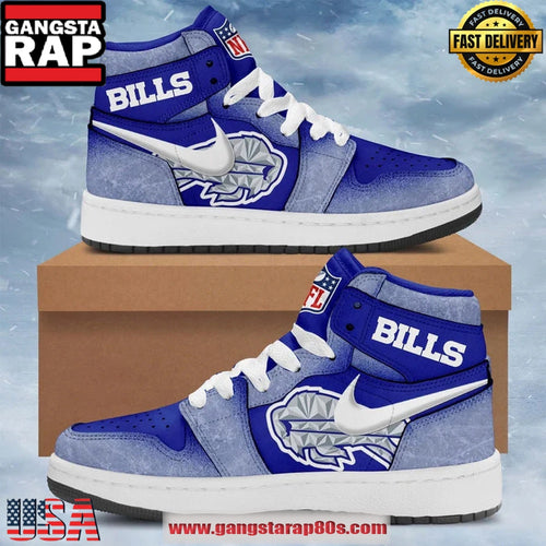 Buffalo Bills 2026 Rivalries Cold Front Nike Air Jordan 1 Sneakers Shoes-Blue