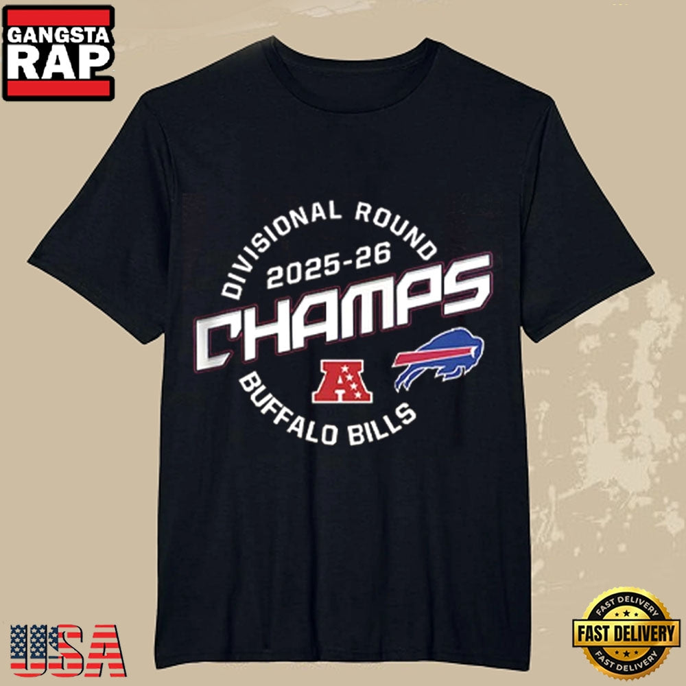 Buffalo Bills AFC Divisional Round Champions 2025-26 T-Shirt