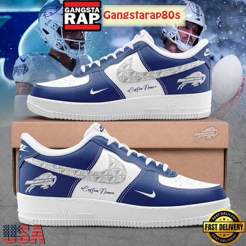 Buffalo Bills Cold Front Rivalries Uniform 2025 Custom Air Force 1 Sneakers Shoes
