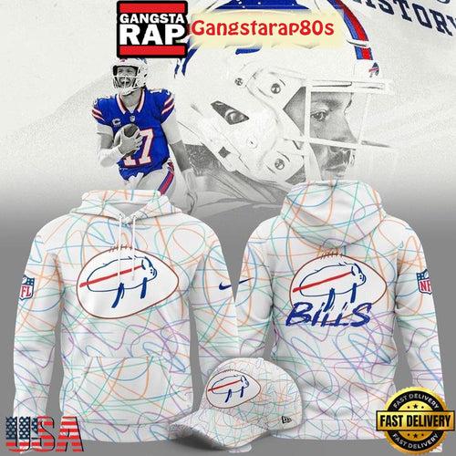 Buffalo Bills Designed By Patients At Buffalo’s Oishei Childrens Hospital All Over Print Hoodie