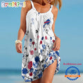 Buffalo Bills Flower Summer Beach Sling Dress