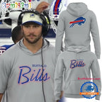 Buffalo Bills Grey Script Logo 2026 Hoodie T-Shirt