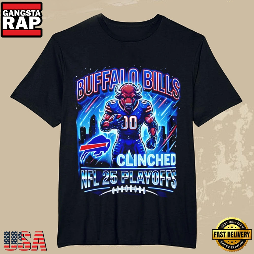 Buffalo Bills NFL 2025 Playoff Football Custom T Shirt