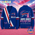 Buffalo Bills NFL Breast Cancer Hope Rides With Every Fight Cardigan