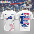 Buffalo Bills NFL Christ Strengthens Me Limited Edition 3D Shirt