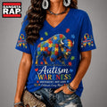 Buffalo Bills NFL Different, Not Less Autism Awareness V neck T Shirt