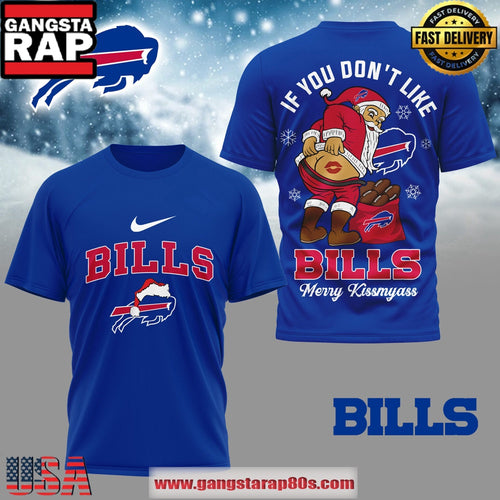 Buffalo Bills NFL Funny Xmas Blue 3D T Shirt