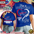 Buffalo Bills NFL Jeep Girl Women’s Blue T Shirt