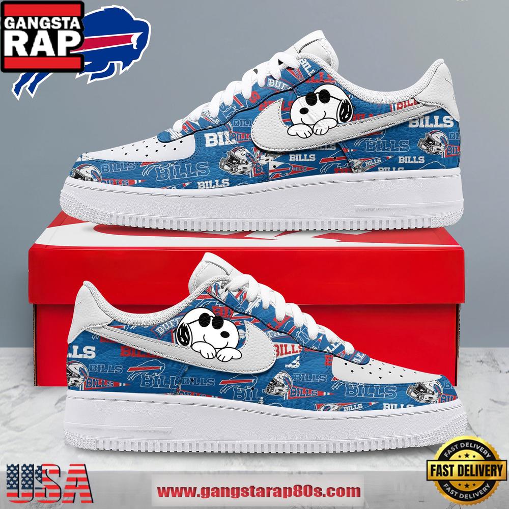 Buffalo Bills NFL x Snoopy Funny Nike Air Force 1 Sneakers Shoes