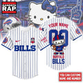 Buffalo Bills NFL Kitty Game Day Custom Baseball Jersey Shirt