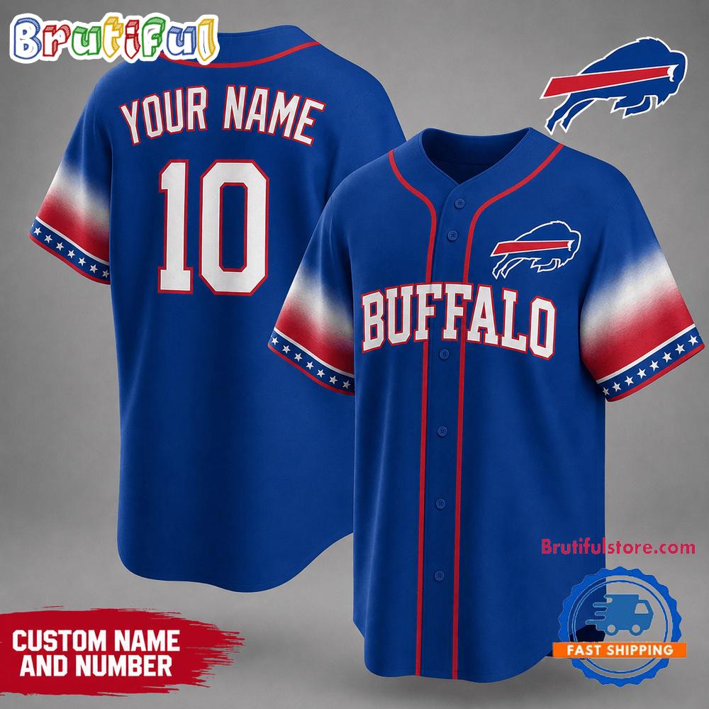 Buffalo Bills NFL Team Pride Baseball Jersey