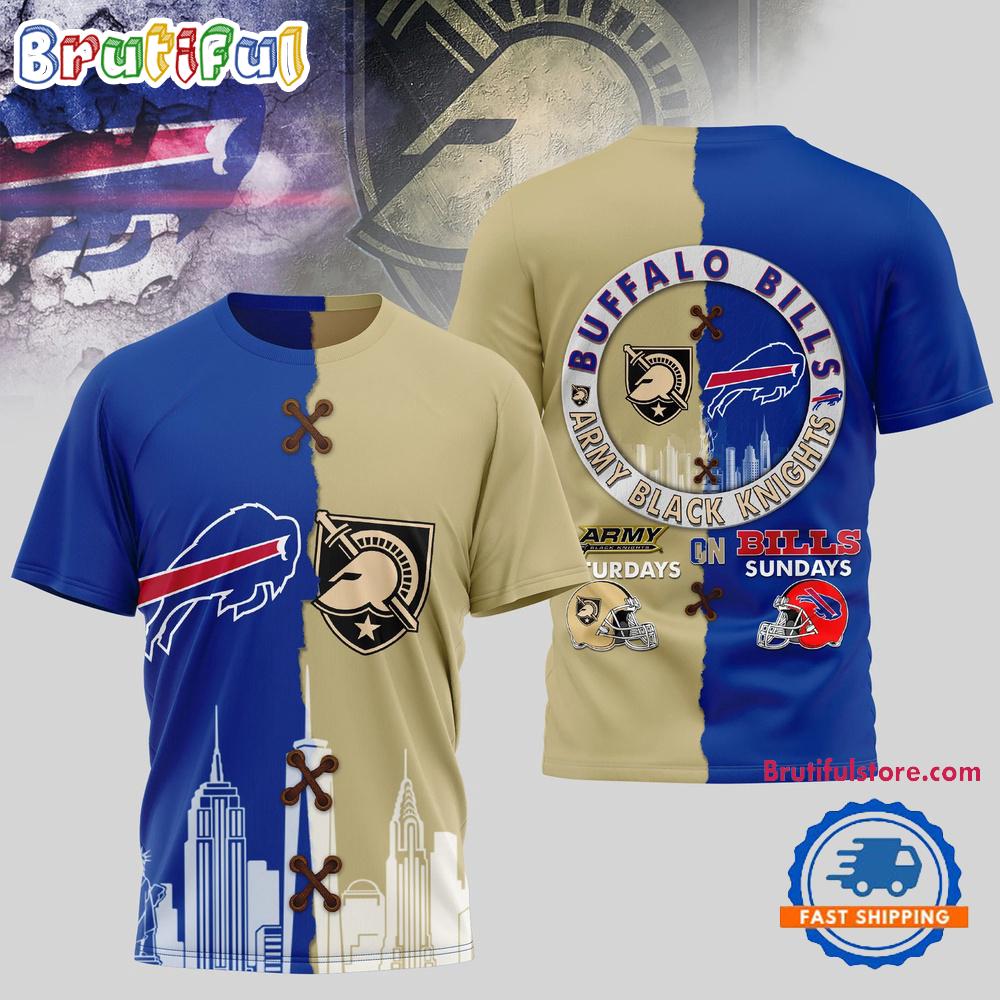 Buffalo Bills NFL x Army Black Knights NCAA Limited Edition 3D Shirt