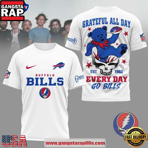 Buffalo Bills NFL x Grateful Dead All Day Vintage T-Shirt NY