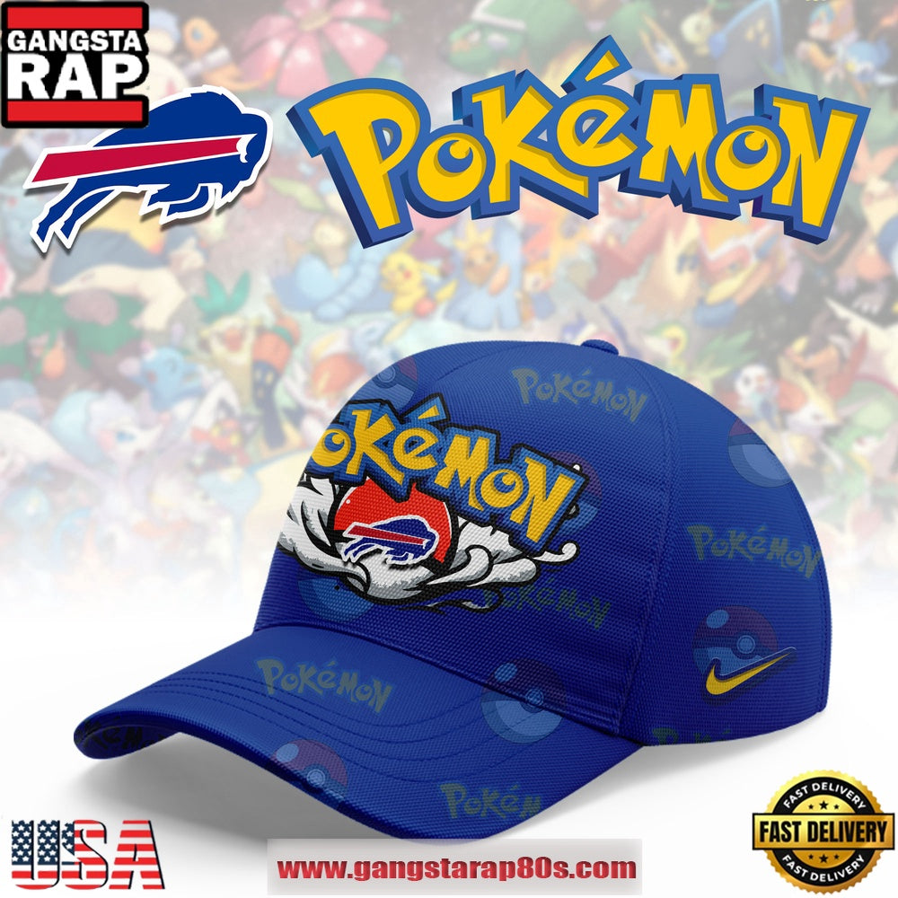 Buffalo Bills NFL x Pokemon Unique Sports Design Cap Hats