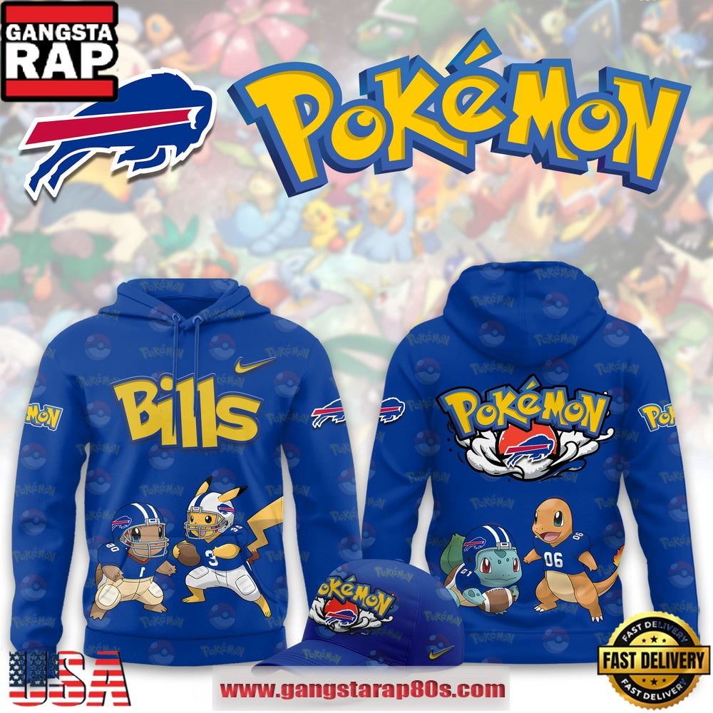 Buffalo Bills NFL x Pokemon Unique Sports Design Hoodie Shirt