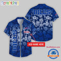 Buffalo Bills Night Flower Pattern Personalized Name Hawaii Shirt