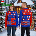 Buffalo Bills Patchwork Logo And Tree Pattern Christmas Sweater