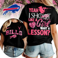 Buffalo Bills Premium NFL Shoot Like A Girl Women Shirt