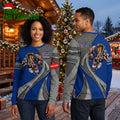Buffalo Bills Rushing Buffalo Mascot Ugly Christmas Sweater