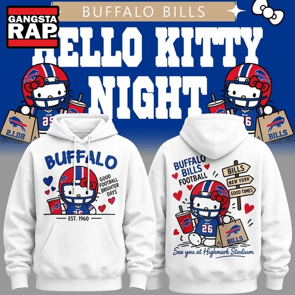 Buffalo Bills x Hello Kitty 2026 Limited Edition Hoodie T-Shirt