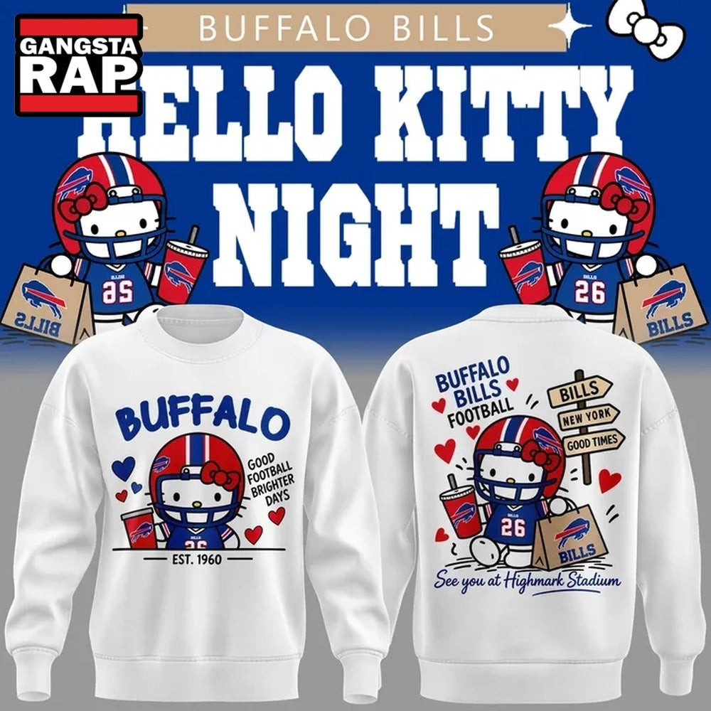 Buffalo Bills x Hello Kitty 2026 Limited Edition Hoodie T-Shirt