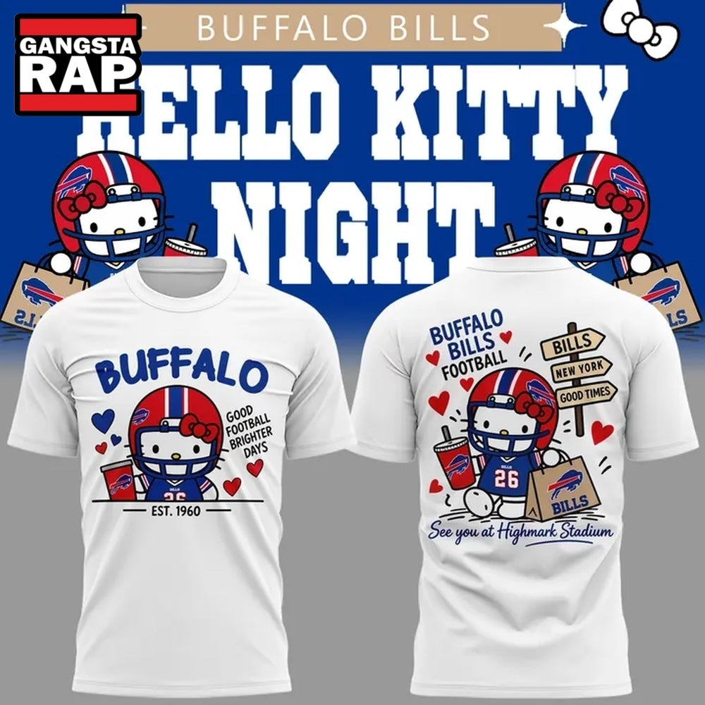 Buffalo Bills x Hello Kitty 2026 Limited Edition Hoodie T-Shirt
