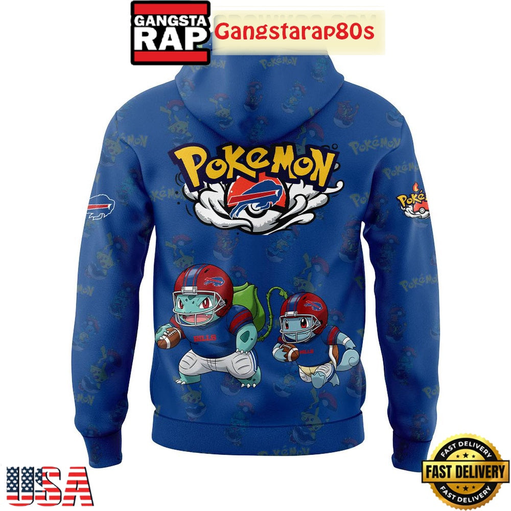Buffalo Bills x Pokemon Go 2025 Unisex 3D Hoodie