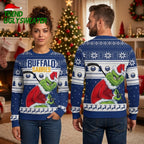 Buffalo Sabres Grinch Hockey Player Ugly Christmas Sweater