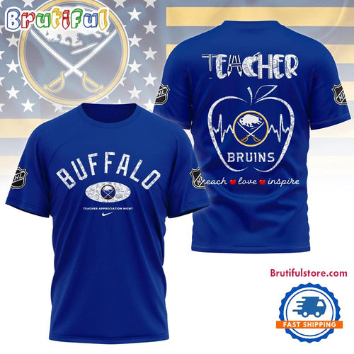 Buffalo Sabres NHL Teacher Appreciation Day 3D T Shirt
