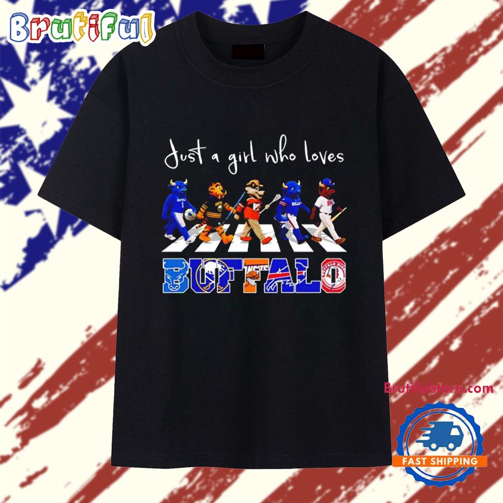 Buffalo Team Just a Girl Who Loves Abbey Road T Shirt