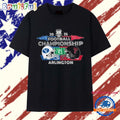 BYU Cougars Vs Texas Tech Red Raiders 2025 Big 12 Football Championship Bound Dueling Helmets T Shirt