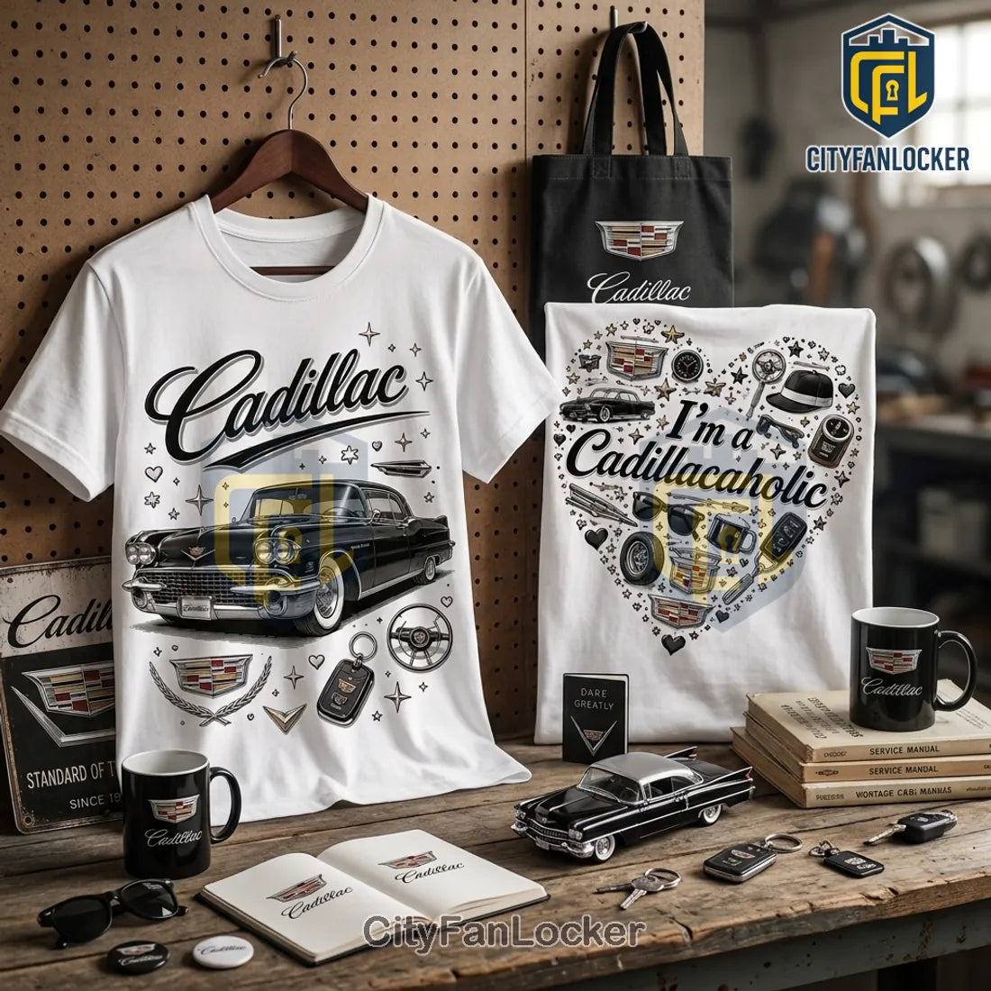 Cadillac Classic Car Lover White T-Shirt