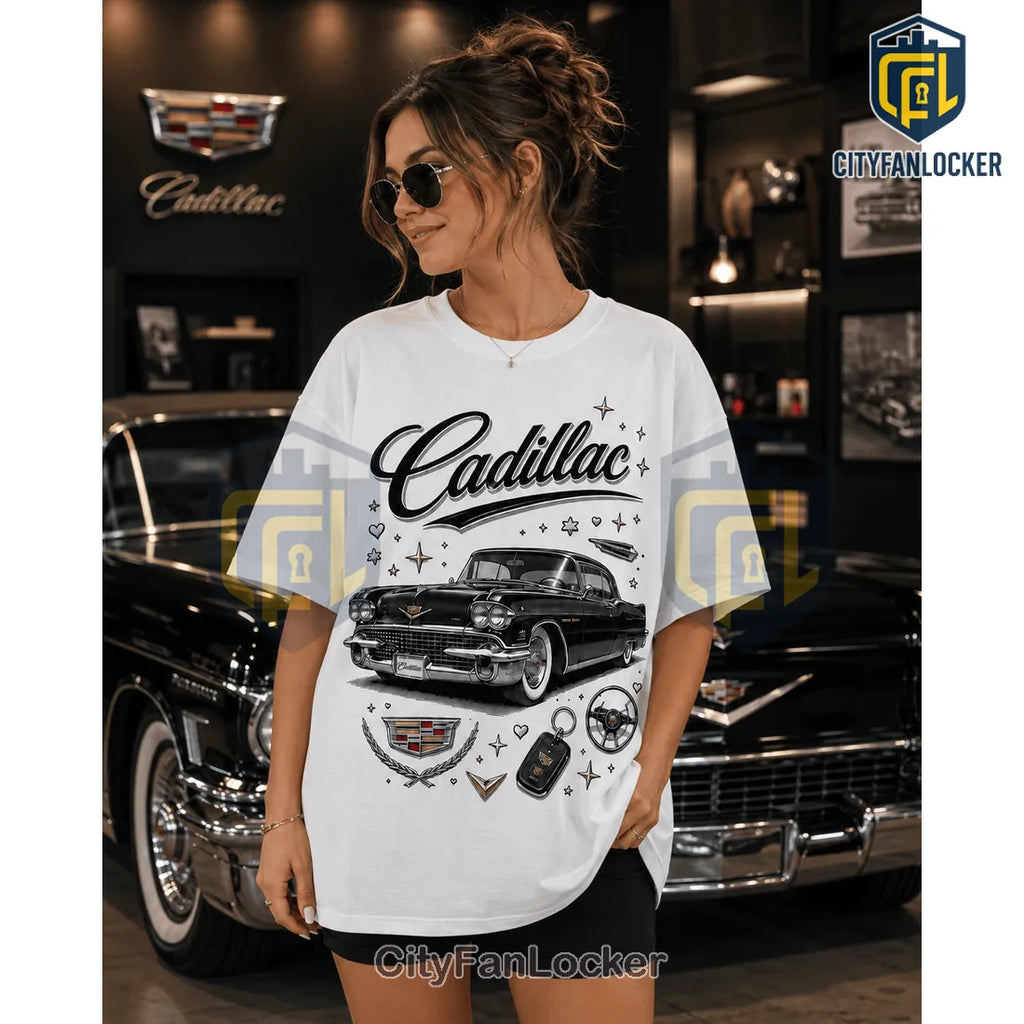 Cadillac Classic Car Lover White T-Shirt