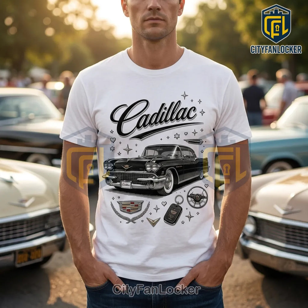 Cadillac Classic Car Lover White T-Shirt